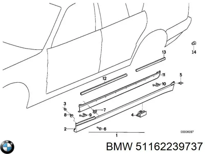  BMW 51162239737 ціна, від 3.29 USD