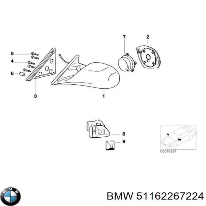 Купити 51162267224 BMW 