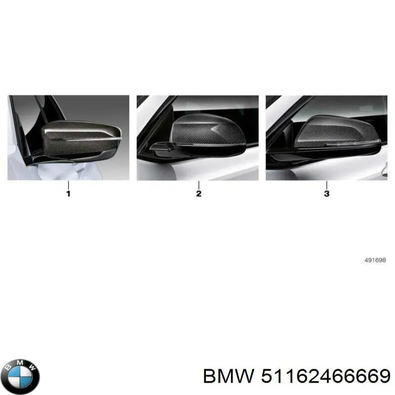 51162466669 BMW Накладка водійського дзеркала