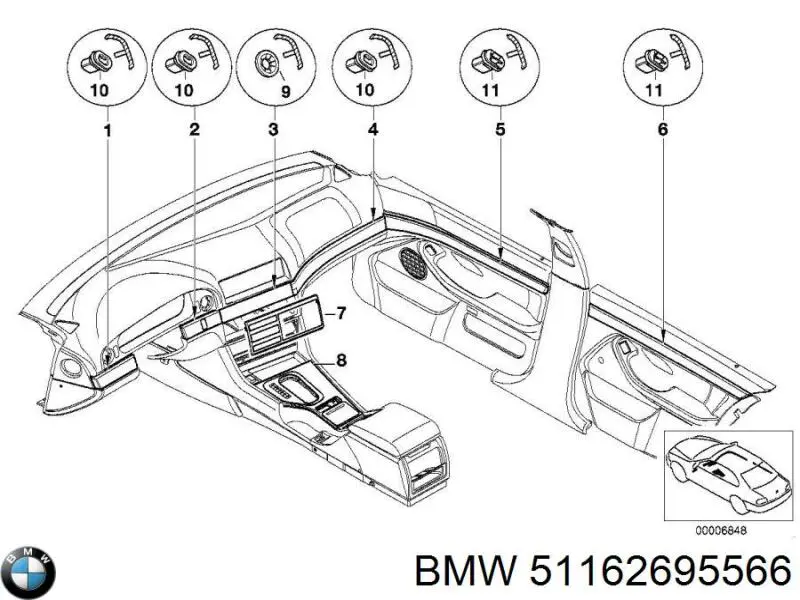 Купити 51162695566 BMW 