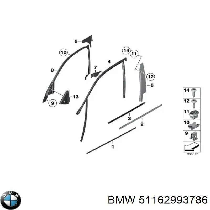 Корпус дзеркала заднього виду, правий BMW 51162993786 ціна, від 712.69 USD