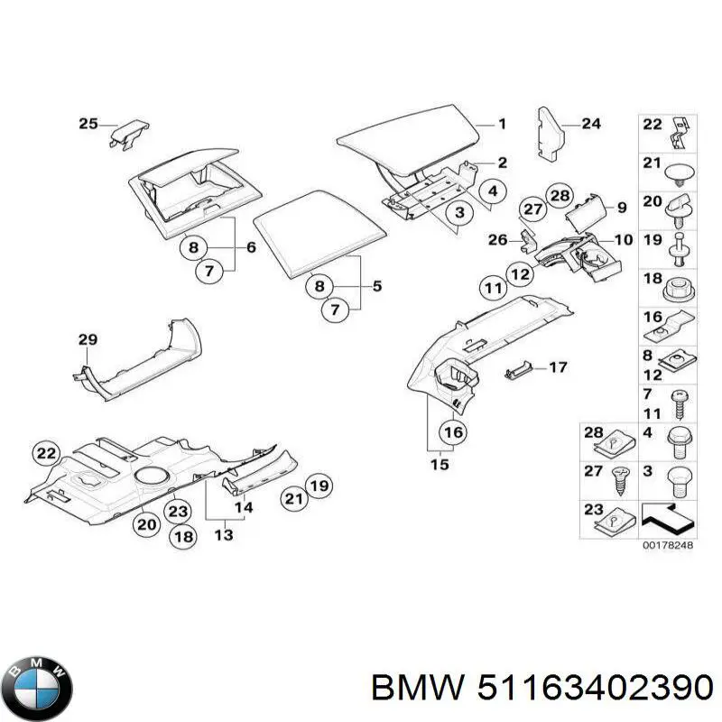  BMW 51163402390 ціна, від 291.71 USD