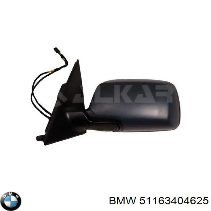 Дзеркальний елемент лівого дзеркала заднього виду BMW 51163404625 ціна, від 11.67 USD