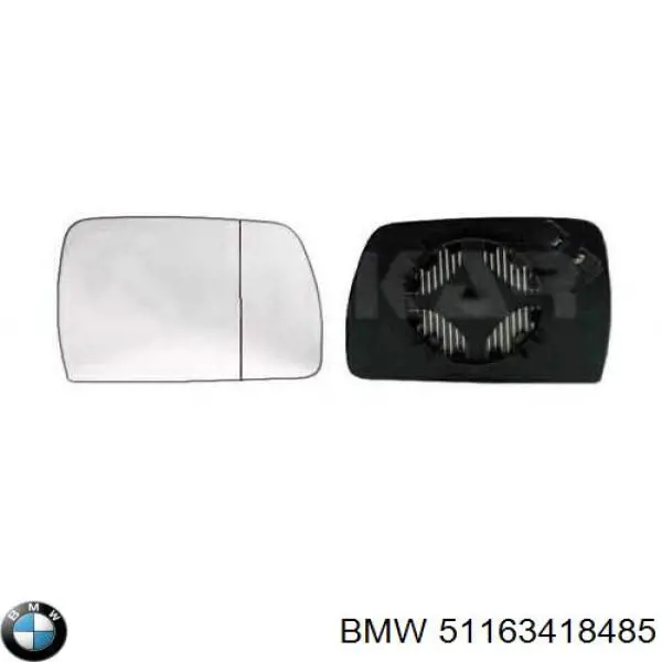 Купити 51163418485 BMW Дзеркальний елемент дзеркала заднього виду, лівого
