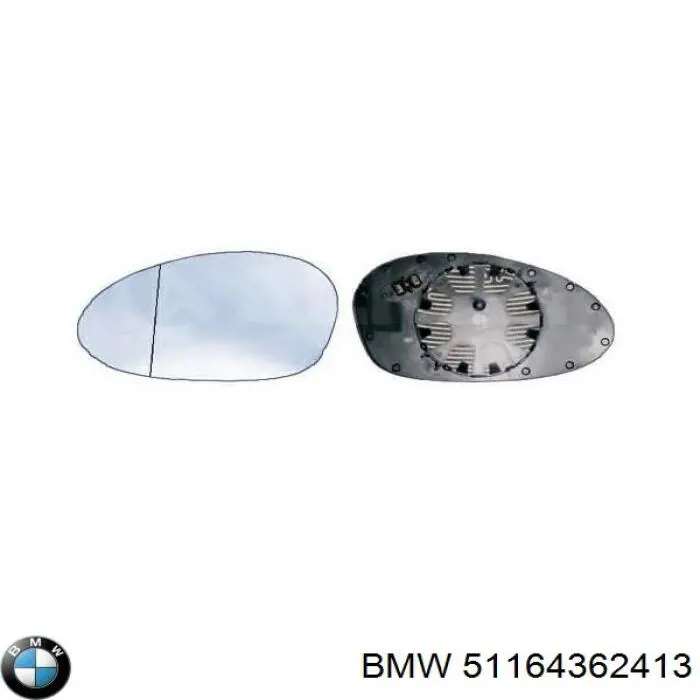 51164362413 BMW Дзеркальний елемент лівий