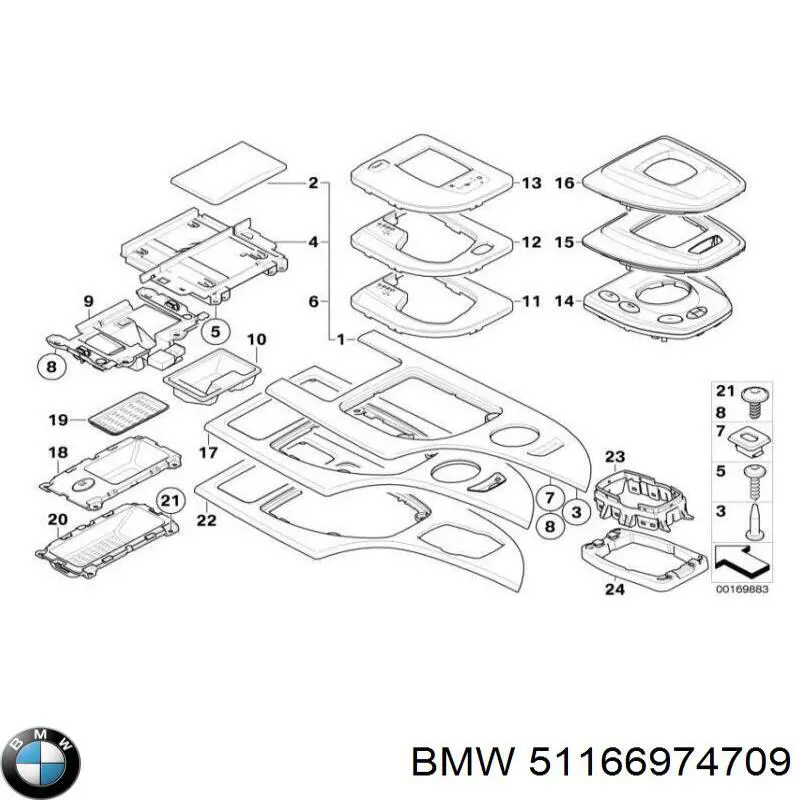  BMW 51166974709 ціна, від 31.67 USD
