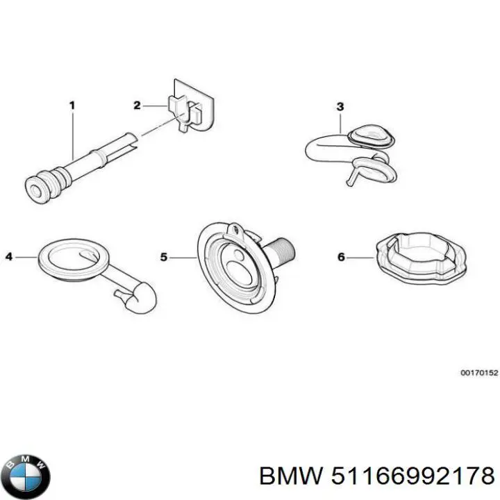 Дзеркало заднього виду в салоні BMW 51166992178 ціна, від 44.34 USD