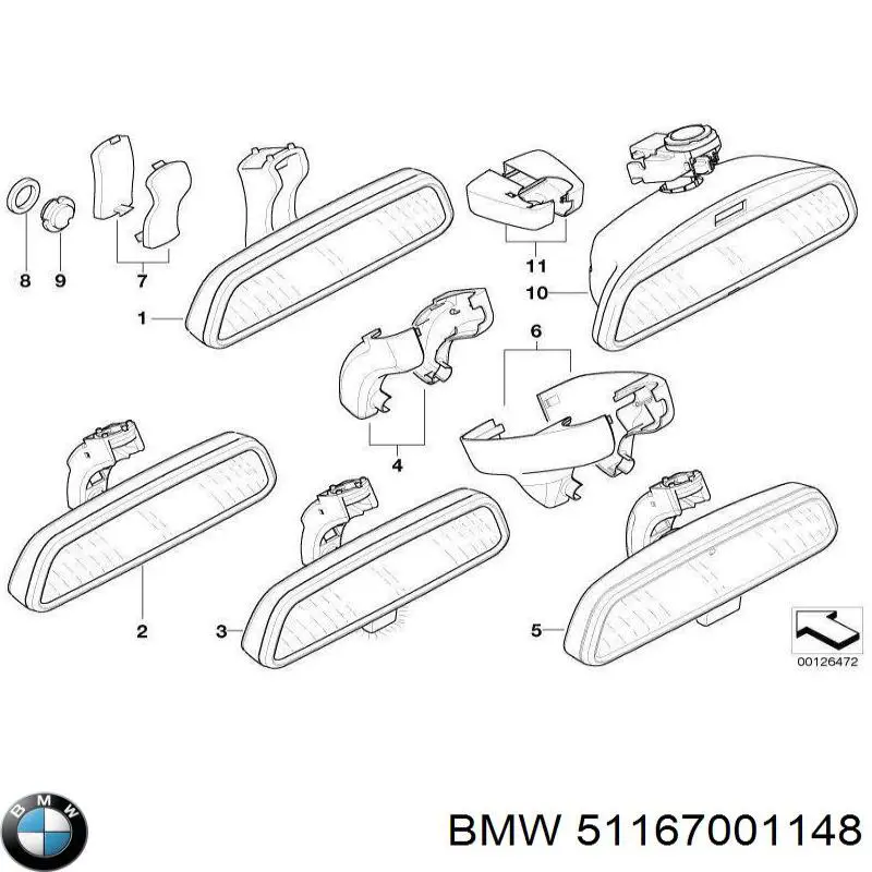 51167001148 BMW Навішування задніх дверей