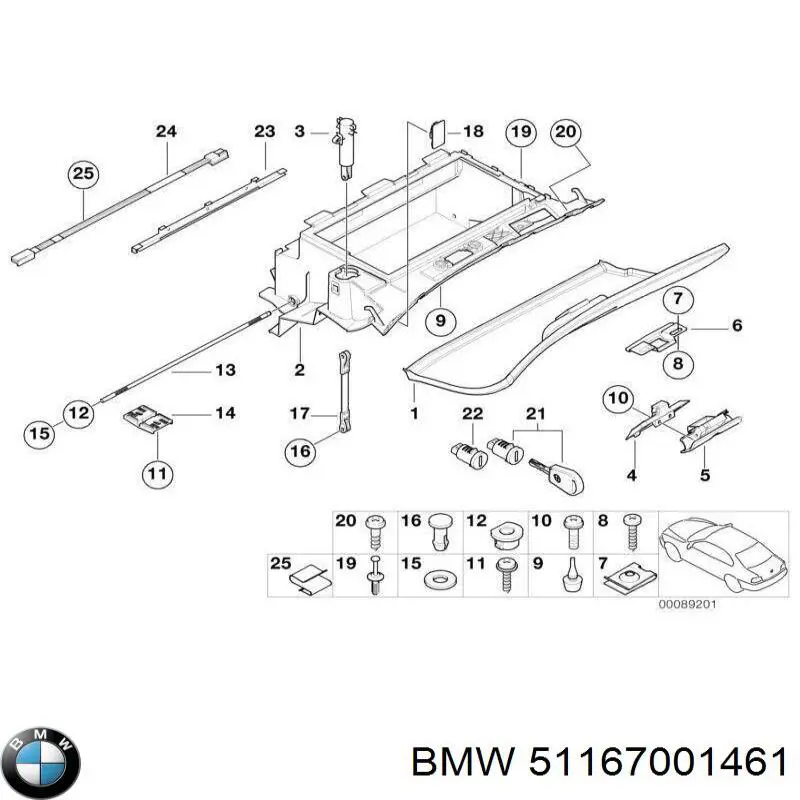  BMW 51167001461 ціна, від 21.54 USD