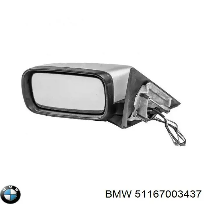 51167003437 BMW Дзеркало заднього виду, ліве