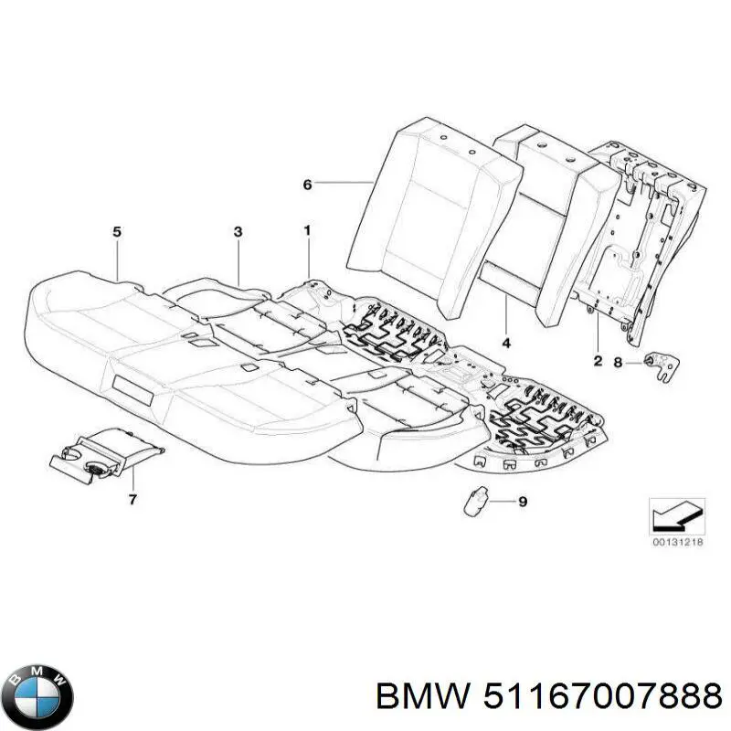  BMW 51167007888 ціна, від 50.66 USD