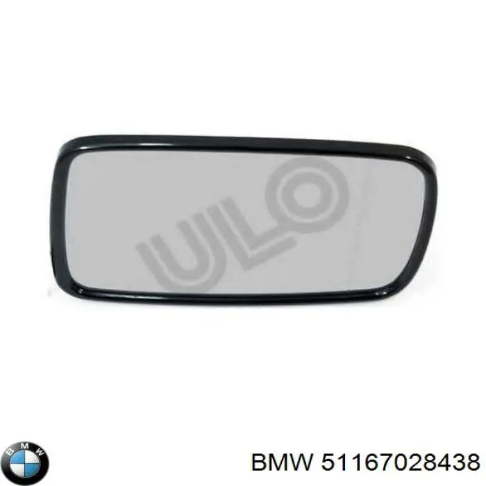 Зеркальный элемент зеркала заднего вида BMW 51167028438