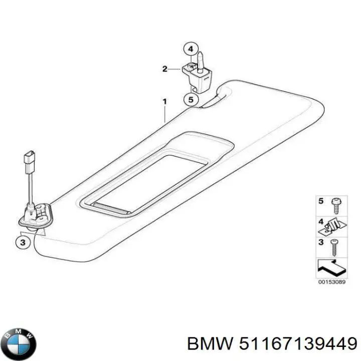 51167139449 BMW Козирок протисонячний