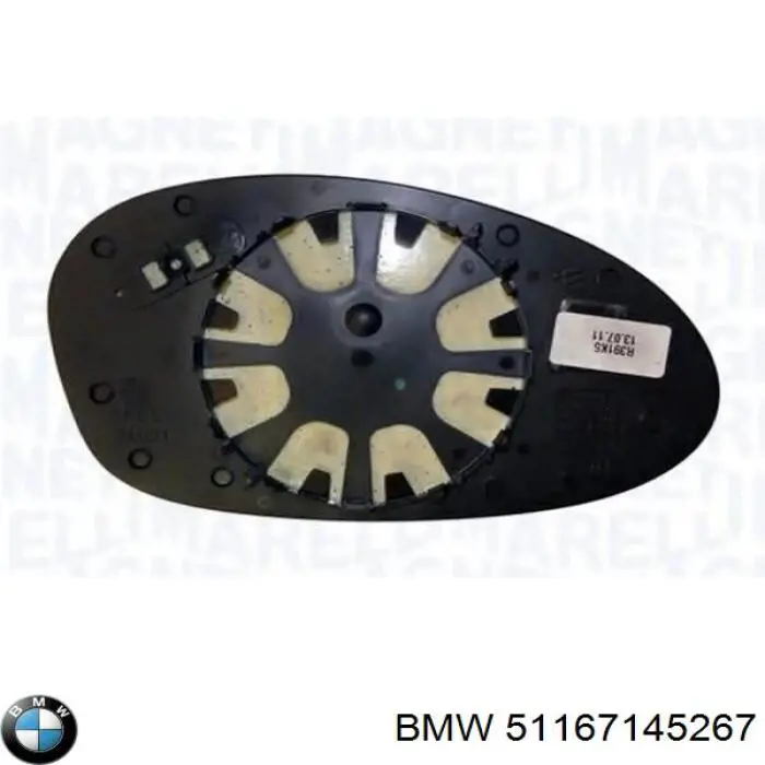 Дзеркальний елемент дзеркала заднього виду, лівого 51167145267 BMW