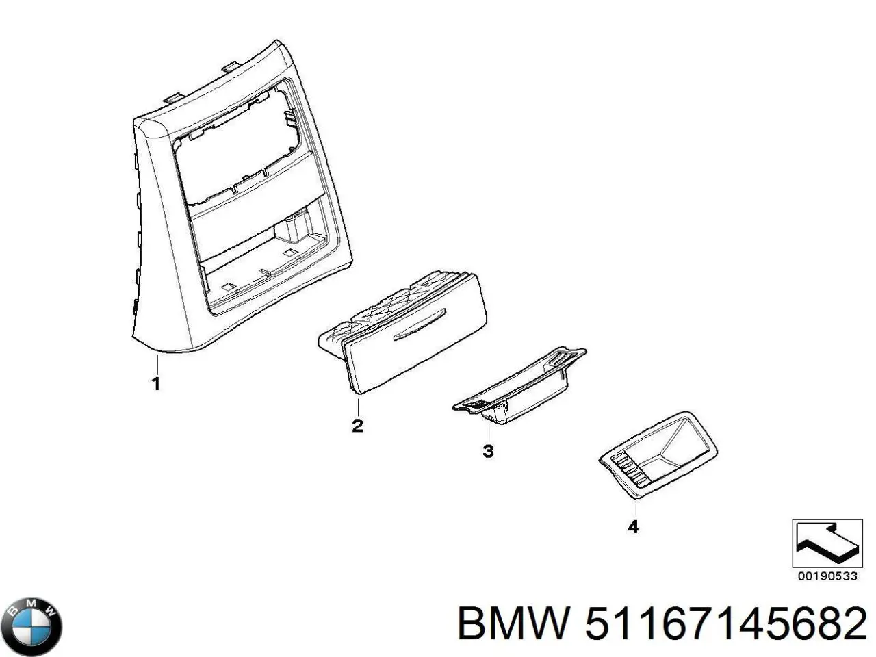  BMW 51167145682 ціна, від 57.01 USD