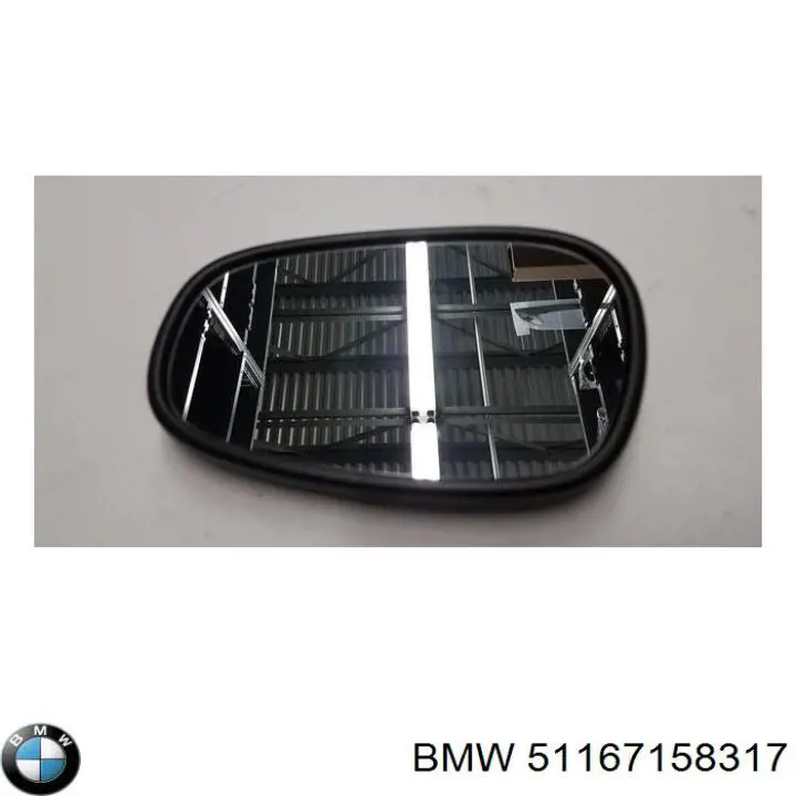 Купити 51167230979 BMW Дзеркальний елемент дзеркала заднього виду, лівого