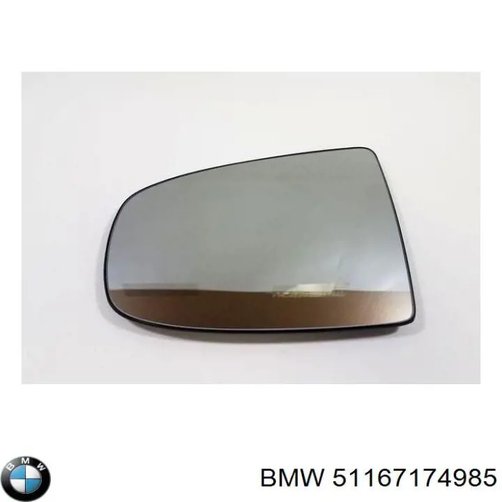 Дзеркальний елемент лівого дзеркала заднього виду BMW 51167174985 ціна, від 39.37 USD