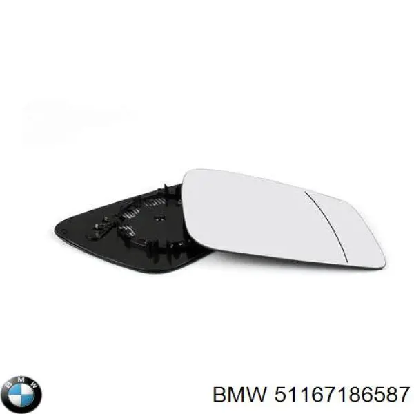 51167186587 BMW дзеркальний елемент дзеркала заднього виду, лівого