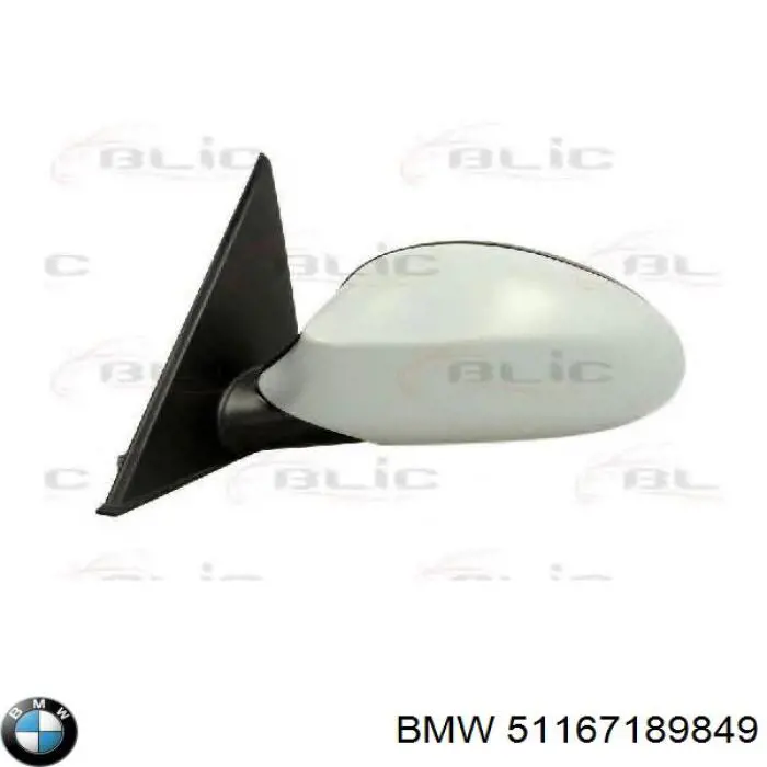 Ліве бічне дзеркало BMW 51167189849 ціна, від 126.69 USD