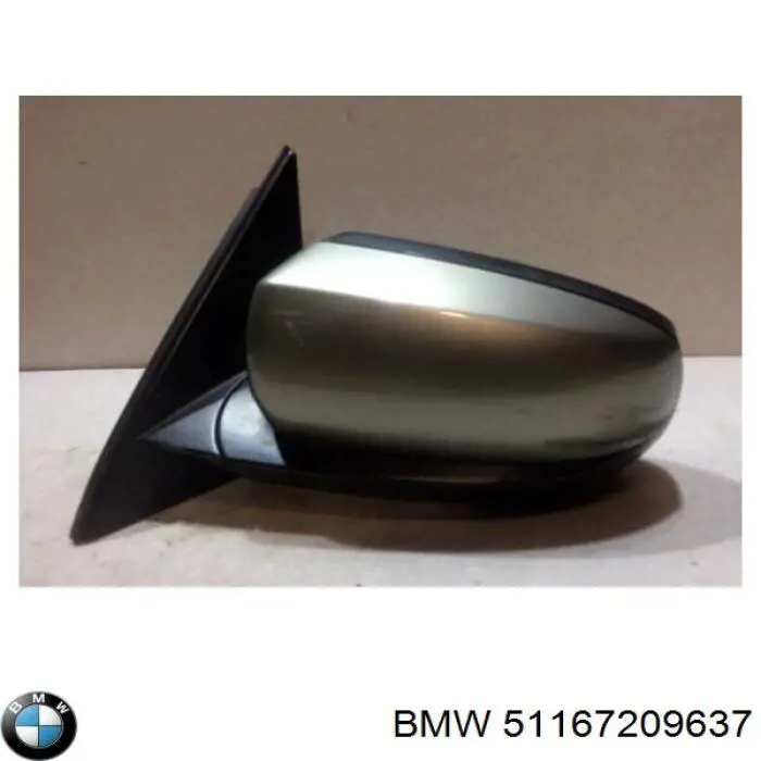 51167209637 BMW Дзеркало заднього виду, ліве