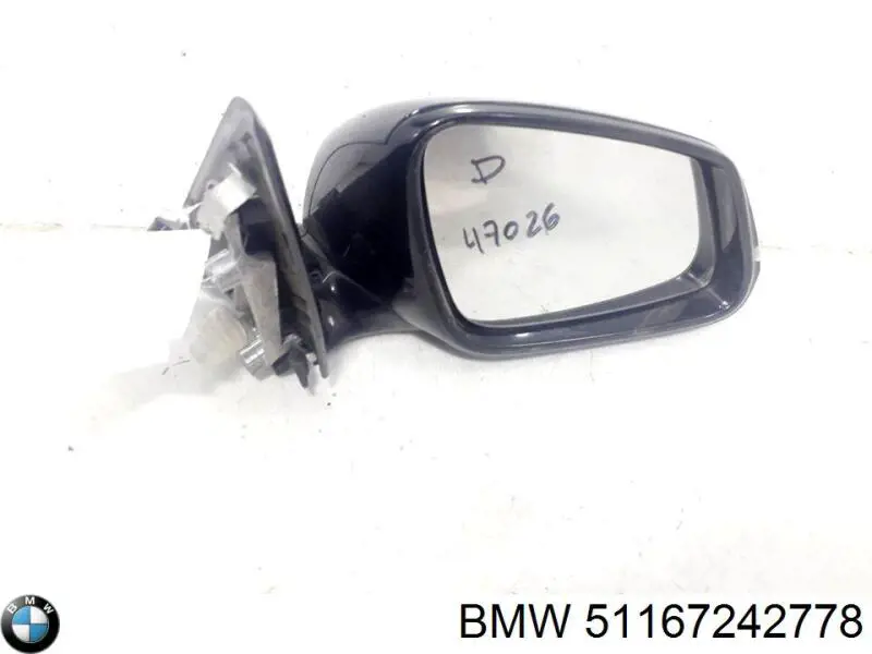 Праве бічне дзеркало BMW 51167242778 ціна, від 290.50 USD