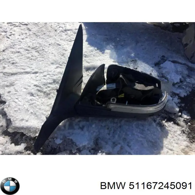 51167245091 BMW Дзеркало заднього виду, ліве