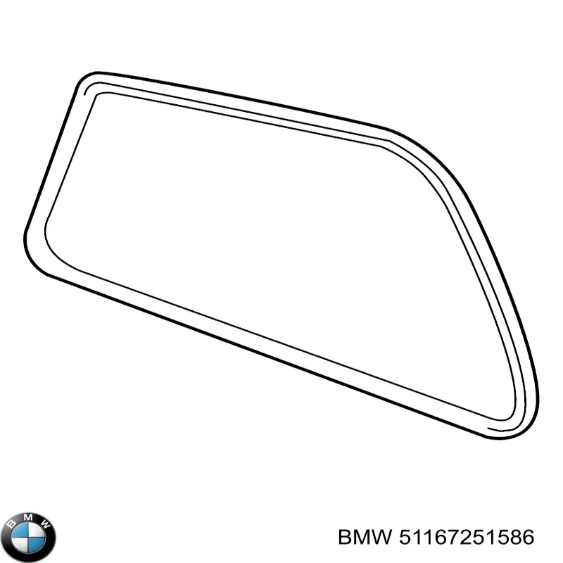 Дзеркальний елемент правого дзеркала заднього виду BMW 51167251586 ціна, від 95.02 USD