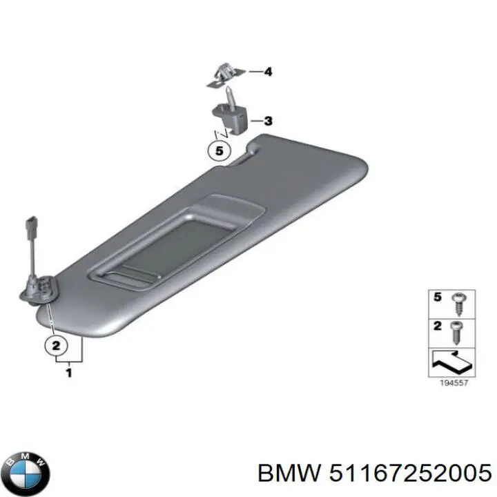  BMW 51167252005 ціна, від 44.34 USD
