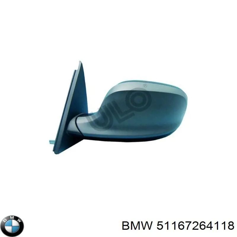 51167264118 BMW Корпус дзеркала заднього виду, лівого