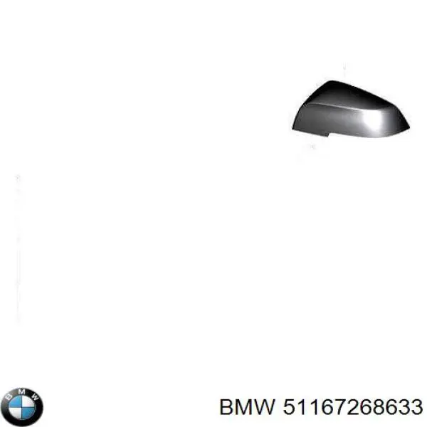 51167268633 BMW Дзеркало заднього виду, ліве