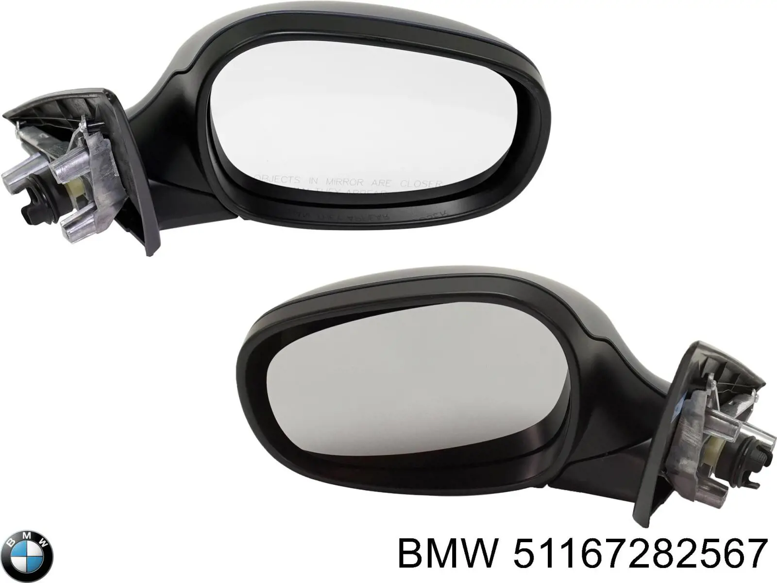 Ліве бокове дзеркало 51167282567 BMW
