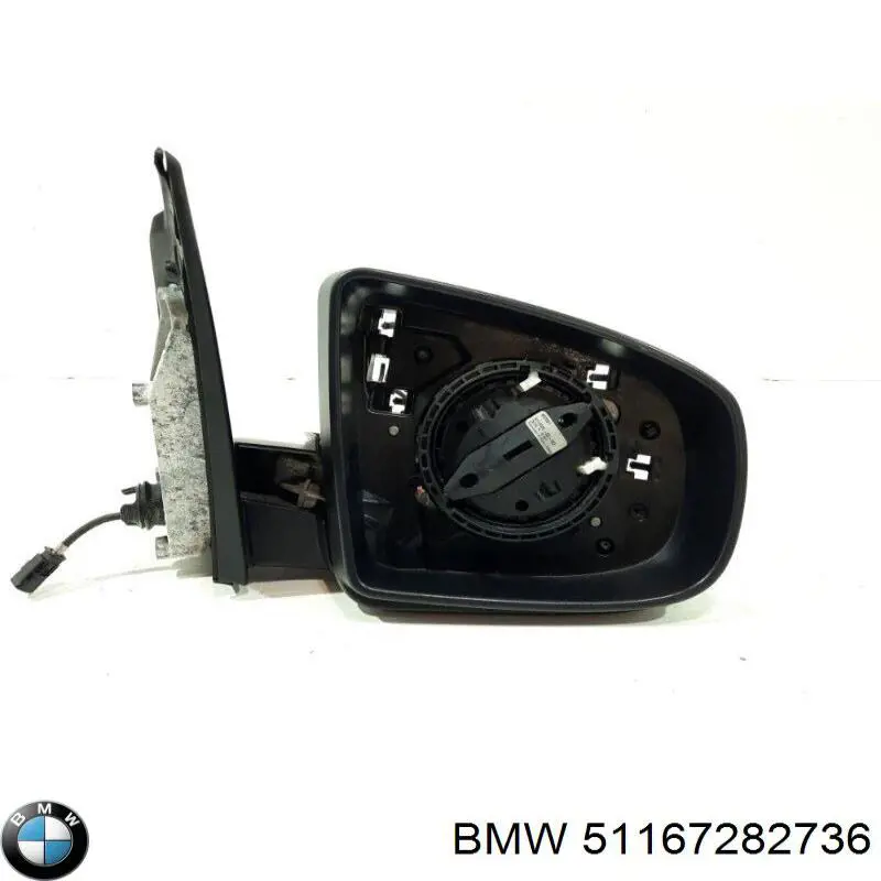 Корпус дзеркала заднього виду, правий BMW 51167282736 ціна, від 82.35 USD