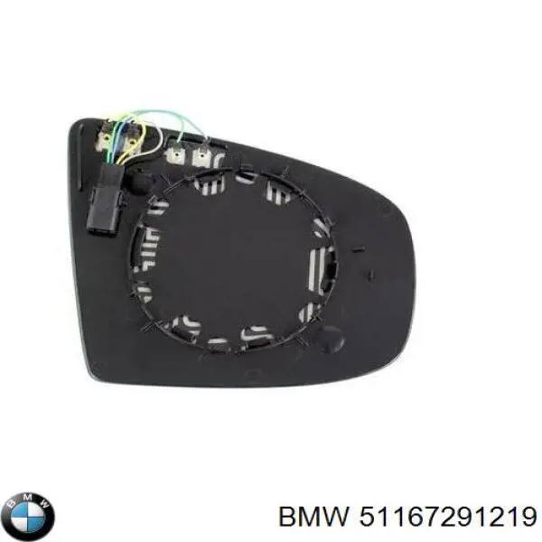 Дзеркальний елемент лівого дзеркала заднього виду на BMW X3 (F25)