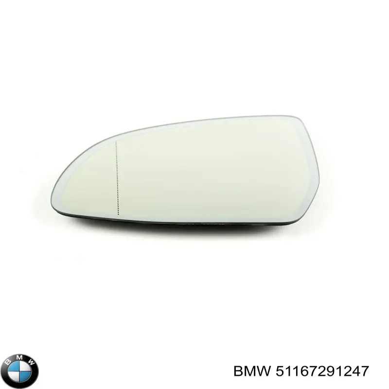 Дзеркальний елемент дзеркала заднього виду, лівого 51167291247 BMW