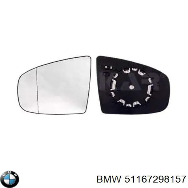 51167298157 BMW дзеркальний елемент дзеркала заднього виду, лівого