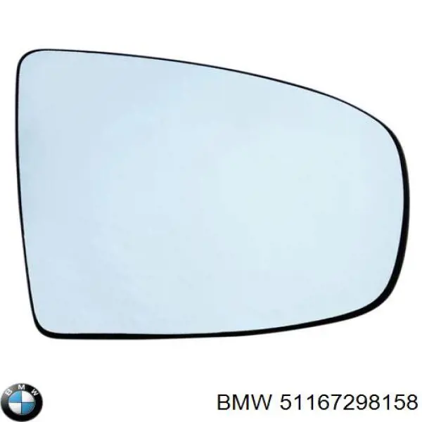 Купити 51167298158 BMW Скло дзеркала заднього виду, правого