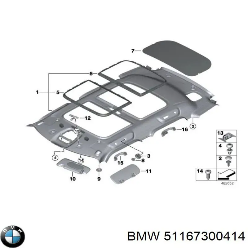 BMW 51167300414 ціна, від 2.57 USD