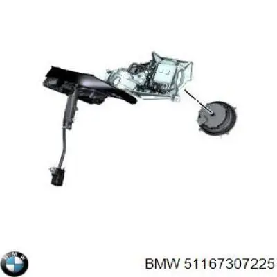 Ліве бічне дзеркало BMW 51167307225 ціна, від 441.09 USD