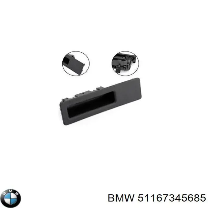 Корпус дзеркала заднього виду, лівого BMW 51167345685 ціна, від 822.51 USD