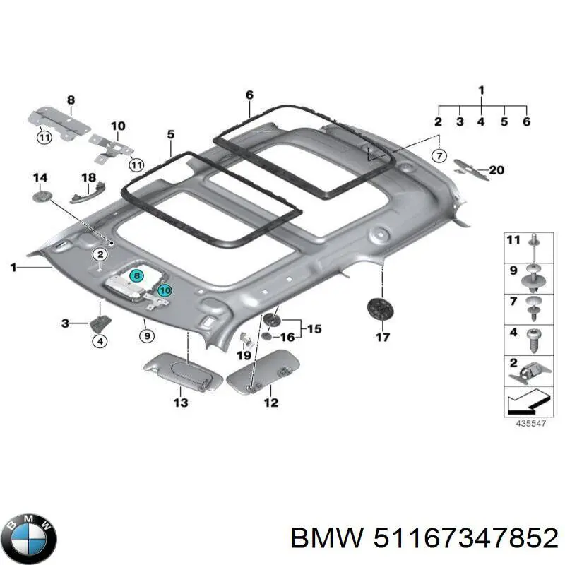  BMW 51167347852 ціна, від 12.68 USD