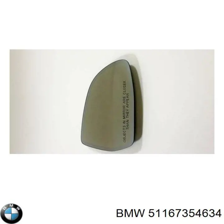 Купити 51167354634 BMW Скло дзеркала заднього виду, правого