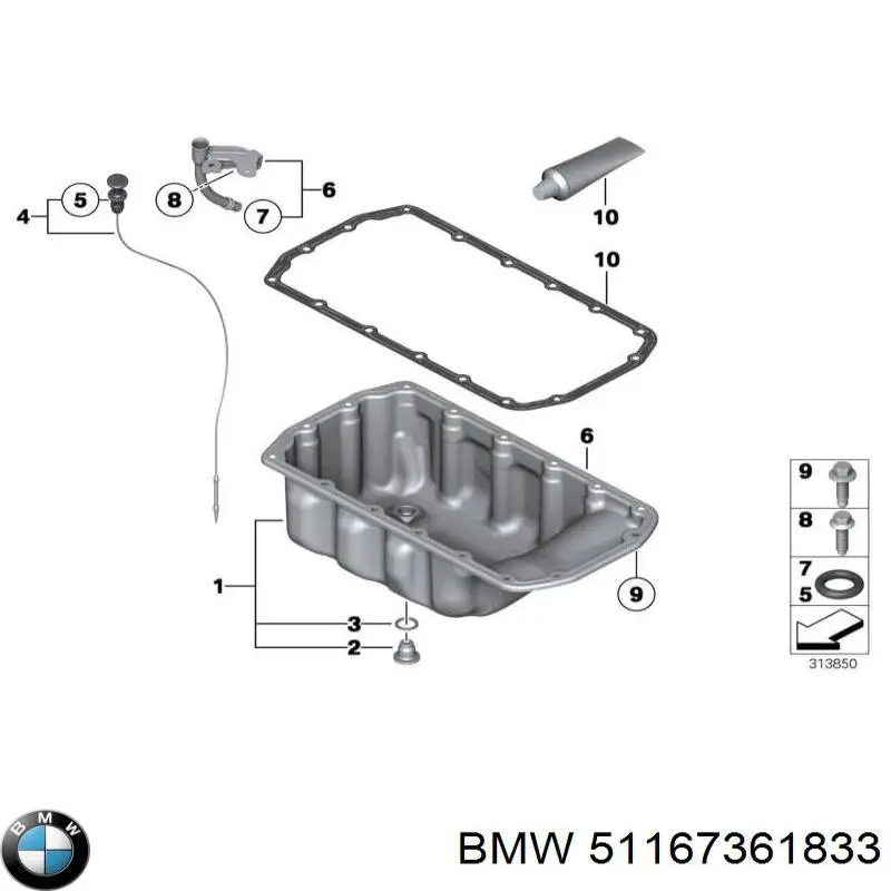 51167361833 BMW Козирок протисонячний