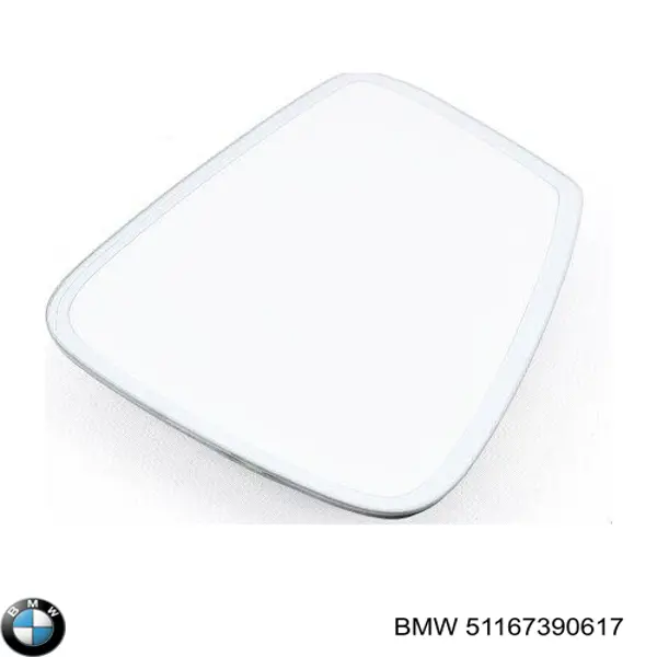 Дзеркальний елемент лівого дзеркала заднього виду BMW 51167390617 ціна, від 116.95 USD