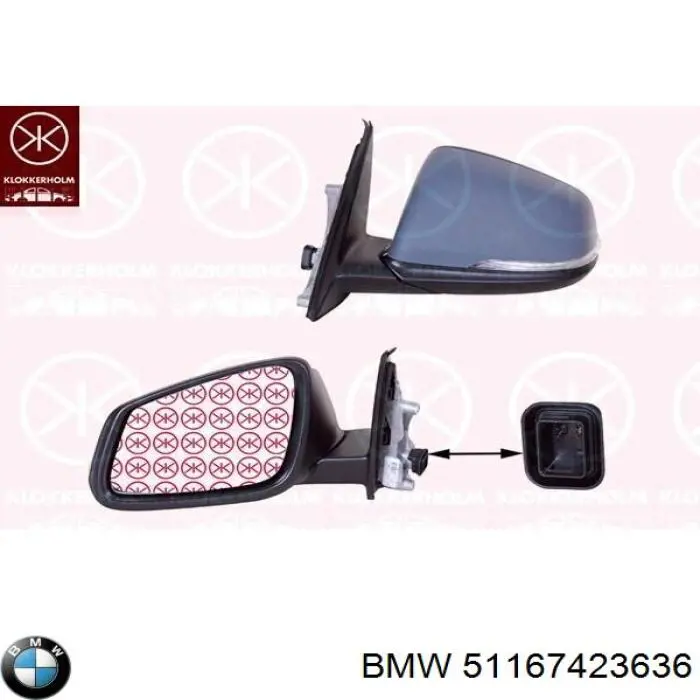 Праве бічне дзеркало SPJ E3402 ціна, від 240.71 USD