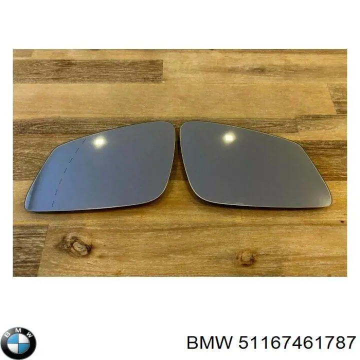 Дзеркальний елемент лівого дзеркала заднього виду BMW 51167461787 ціна, від 22.44 USD