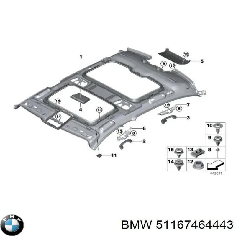 Поручні (тримачі) і гачок для одягу BMW 51167464443 ціна, від 2.53 USD