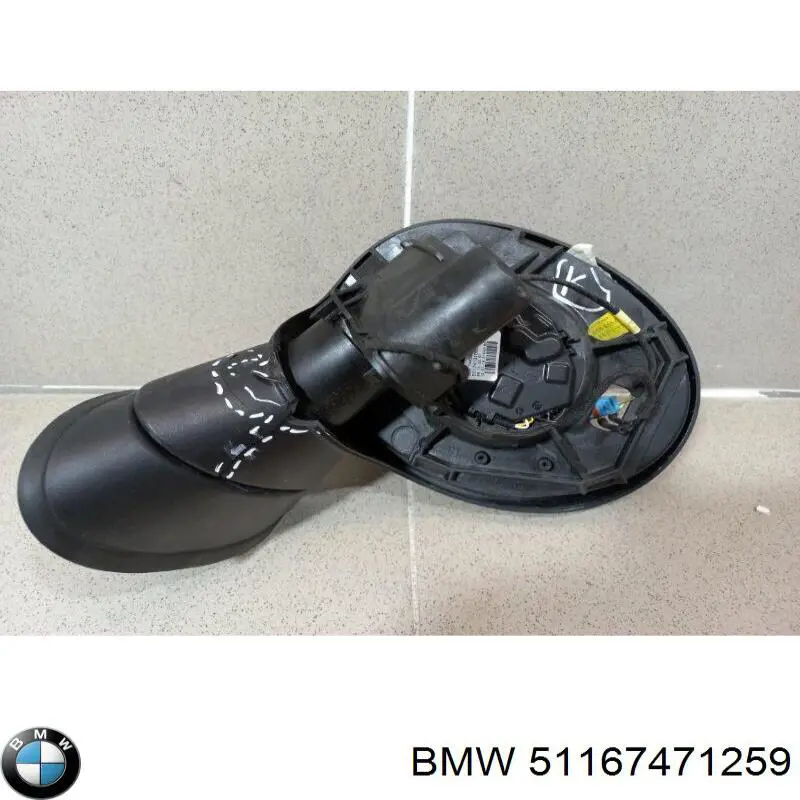 Ліве бокове дзеркало 51167471259 BMW