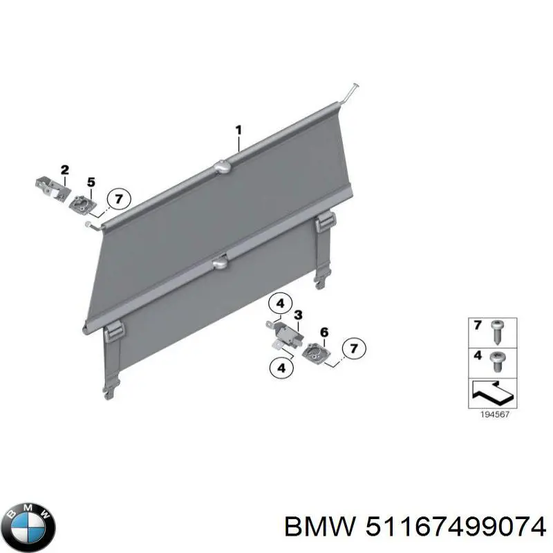 Поручні (тримачі) і гачок для одягу BMW 51167499074 ціна, від 7.62 USD