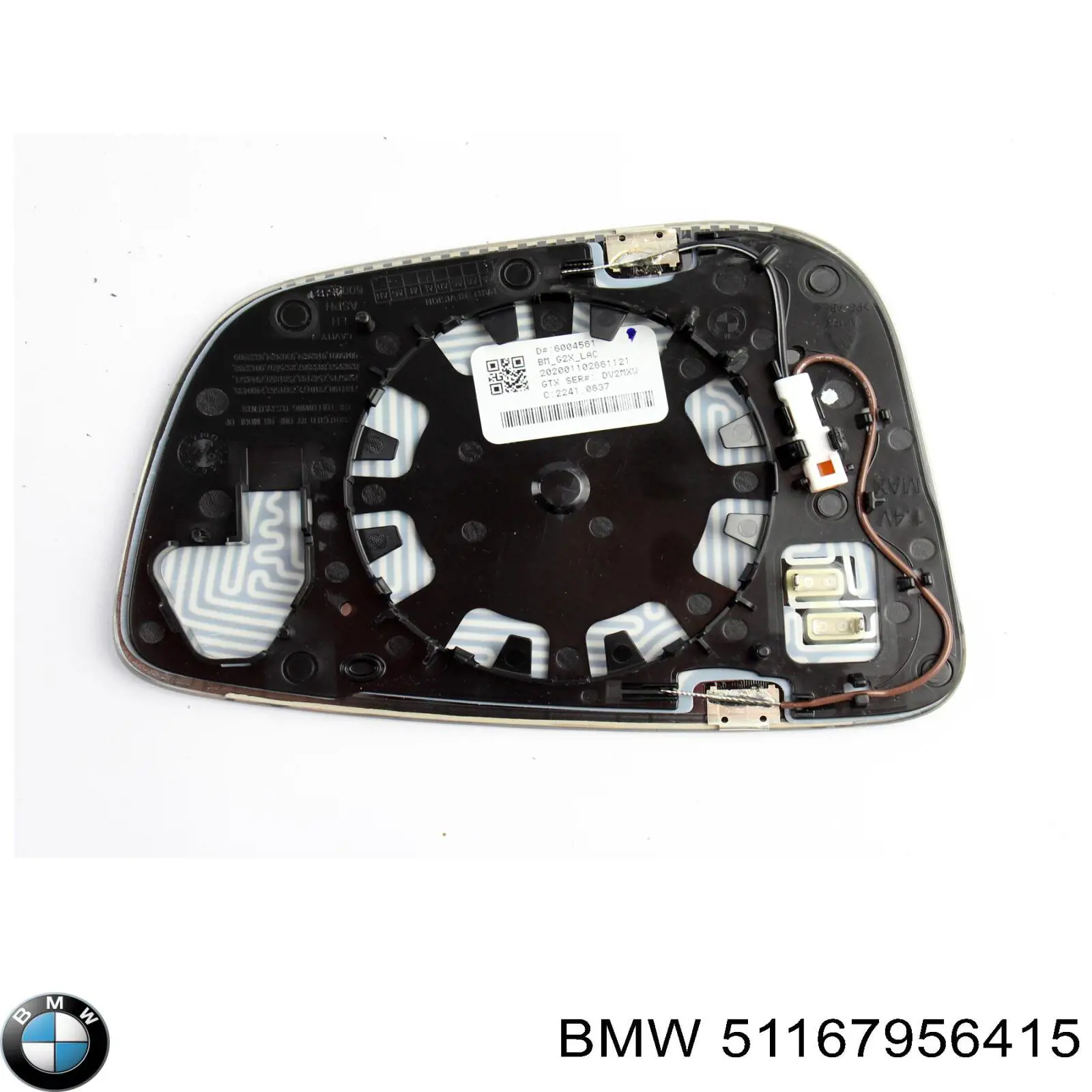 Купити 51167956415 BMW Дзеркальний елемент дзеркала заднього виду, лівого