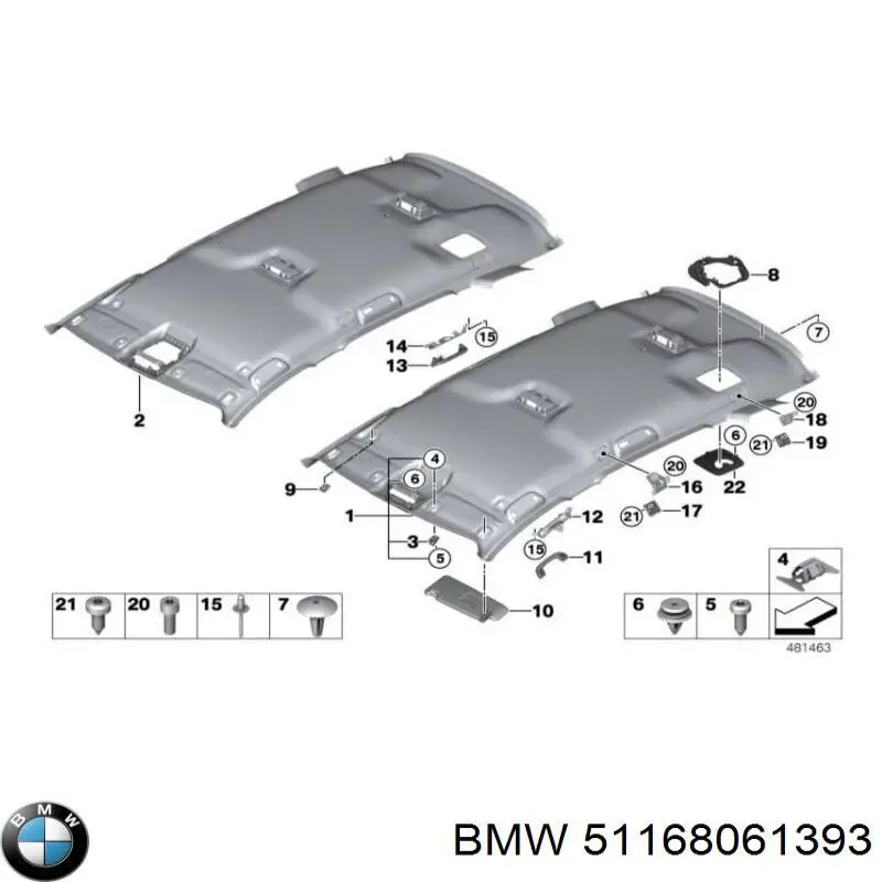 Поручні (тримачі) і гачок для одягу BMW 51168061393 ціна, від 6.92 USD